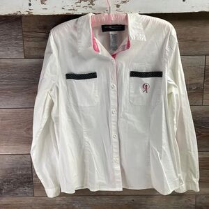 Sag Harbor Sport In Action Vintage Cotton Golf Shirt Women’s Long Sleeve Size Me